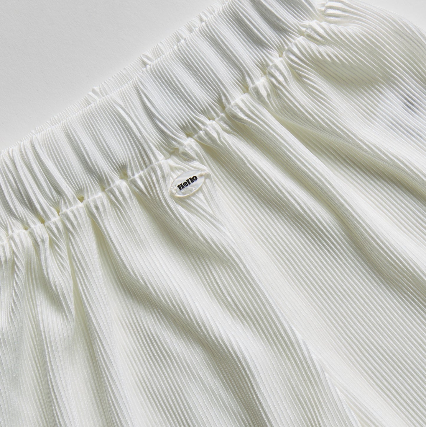 Kids Pleats Play Pants - White