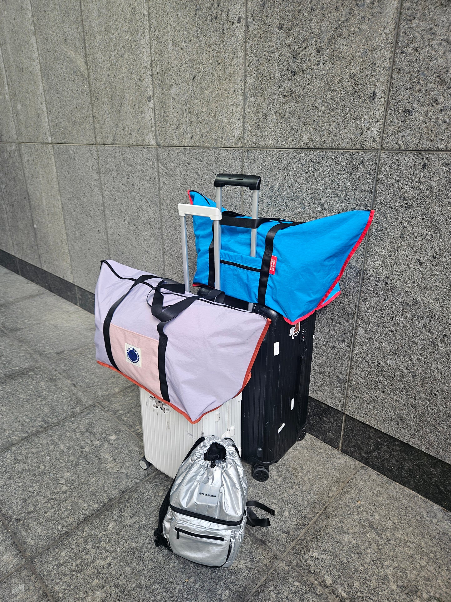 Family Camper Duffel Bag Blue