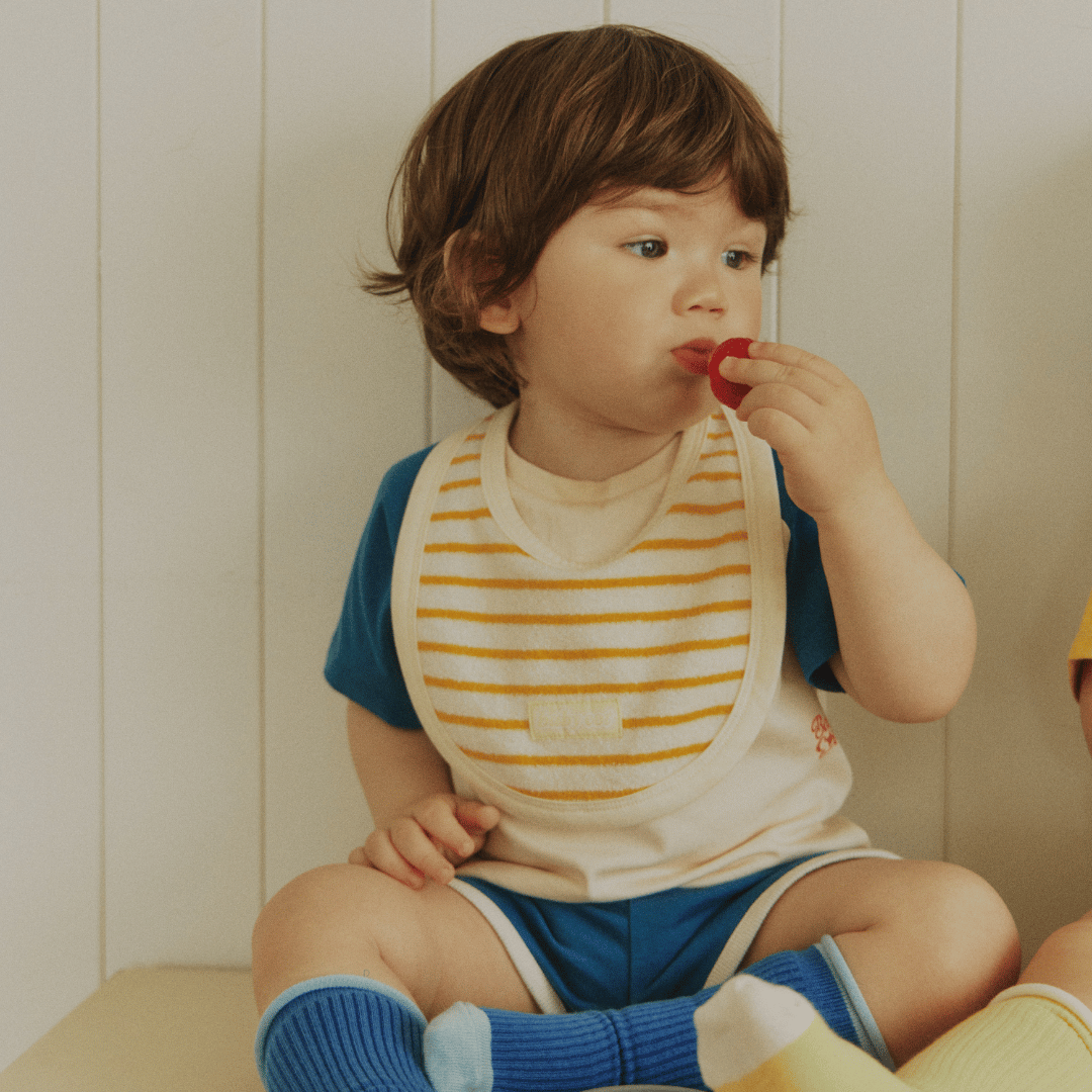 Happy Stripe Bib