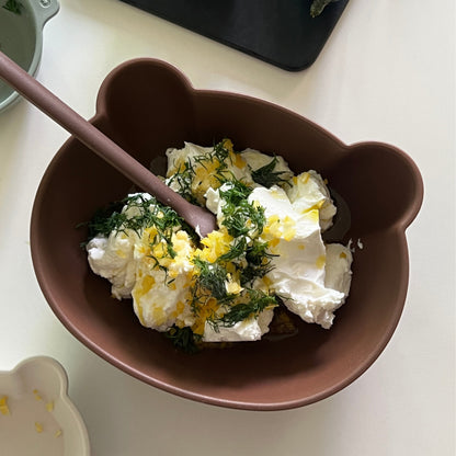 (2P) Little Bear Tableware Set – Kids Plate & Bowl for Everyday Meals