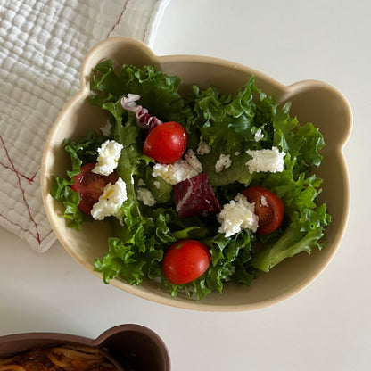 (2P) Little Bear Tableware Set – Kids Plate & Bowl for Everyday Meals