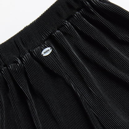Kids Pleats Play Pants - Black