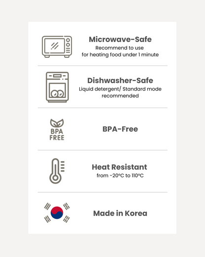 (2P) Little Bear Tableware Set – Kids Plate & Bowl for Everyday Meals