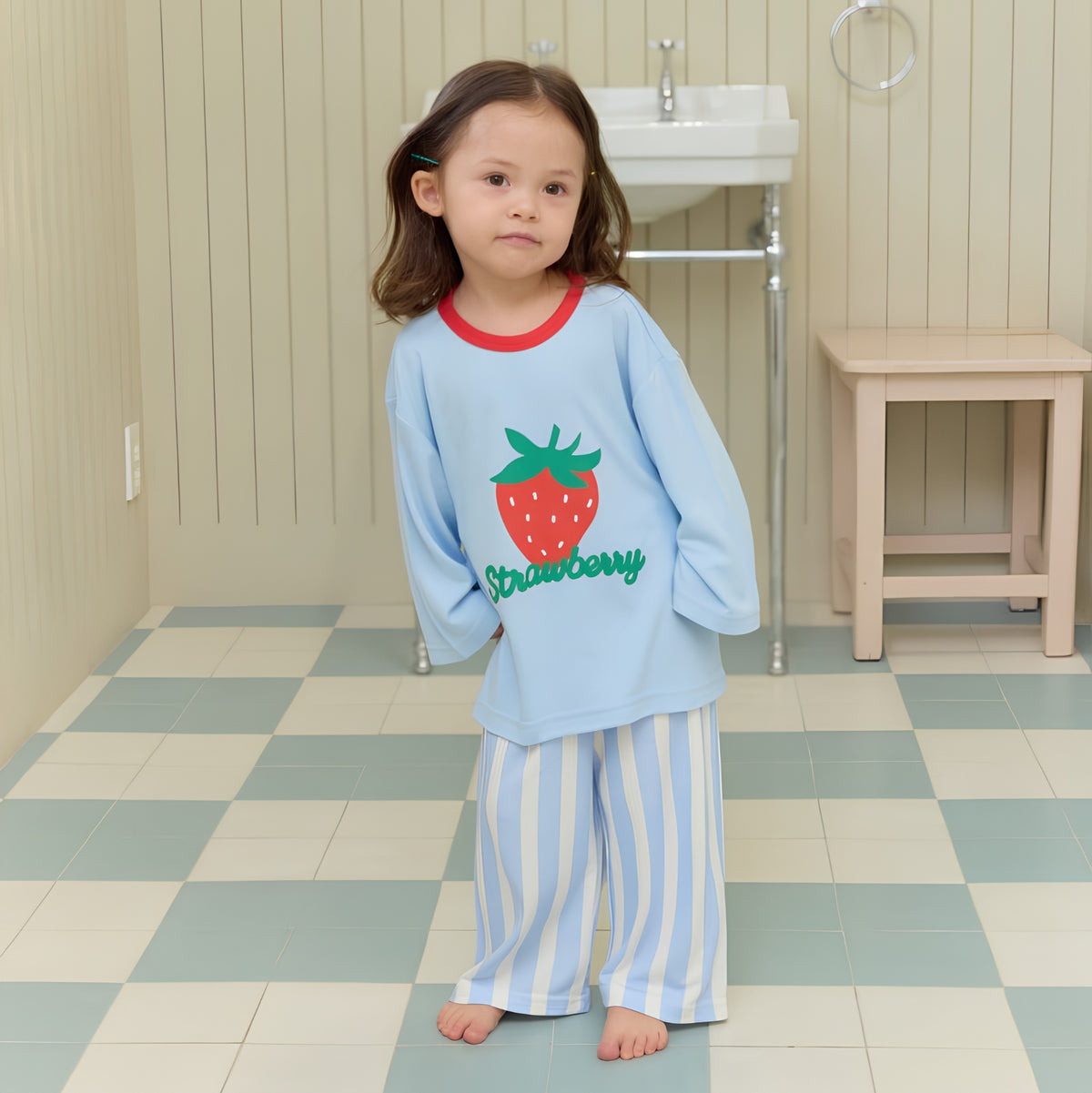 Bamboo Fruit Loungewear - Strawberry