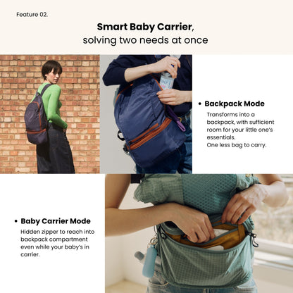 NUBE Backpack Baby Carrier – Brown