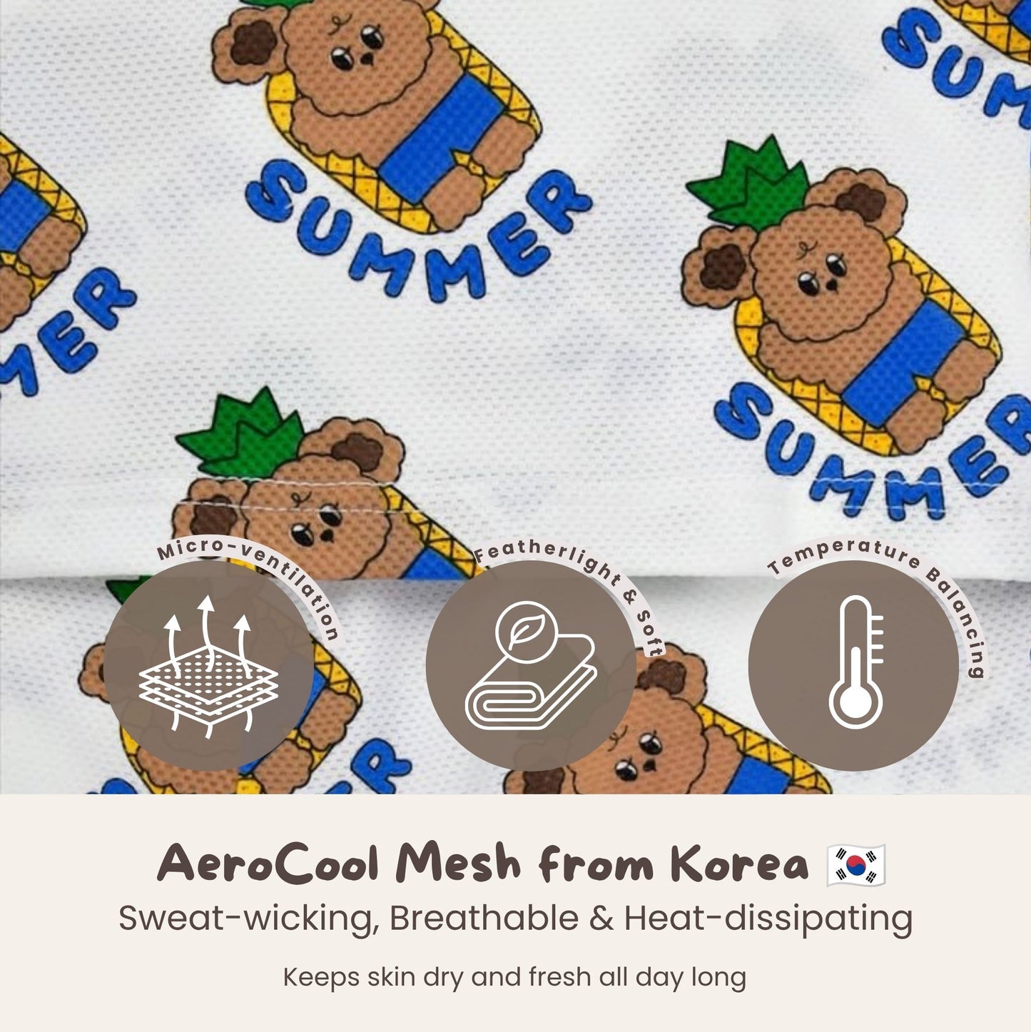 AeroCool Cheese Loungewear (Short) – Summer Bear