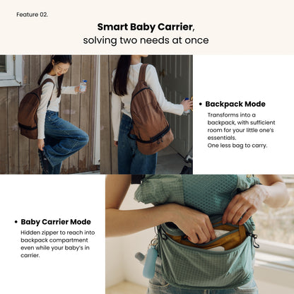 NUBE Backpack Baby Carrier – Black