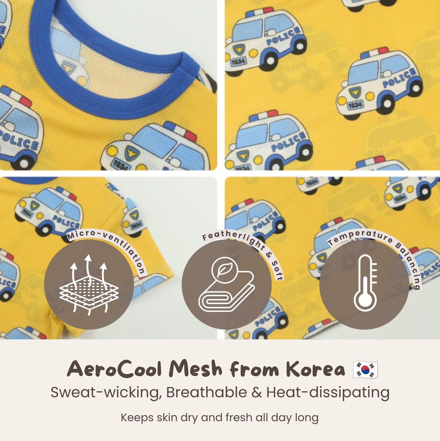 AeroCool Cheese Loungewear (Short) – Police Car
