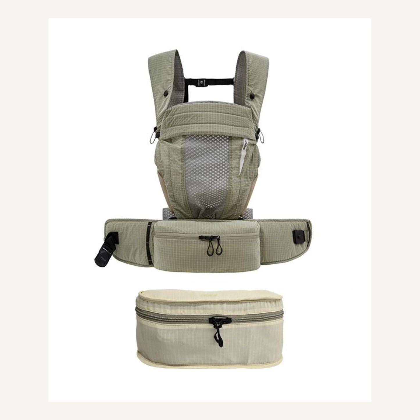NUBE Dual Fit Packable Baby Carrier - Khaki