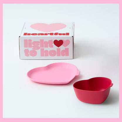 (2P) Heart Tableware Gift Set