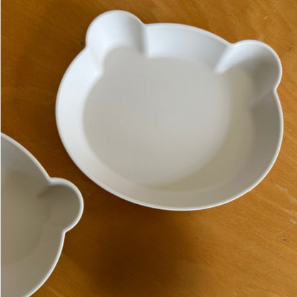 (2P) Little Bear Tableware Set – Kids Plate & Bowl for Everyday Meals
