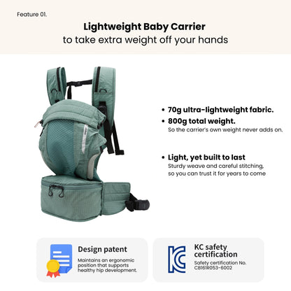 NUBE Backpack Baby Carrier – Mint