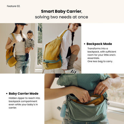 NUBE Backpack Baby Carrier – Mint