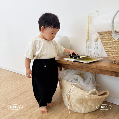 Kids Pleats Play Pants - Black