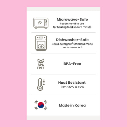 (2P) Heart Tableware Gift Set