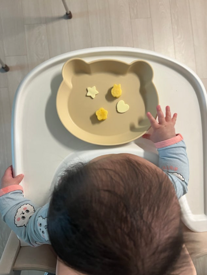 (2P) Little Bear Tableware Set – Kids Plate & Bowl for Everyday Meals