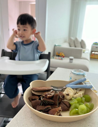 (2P) Little Bear Tableware Set – Kids Plate & Bowl for Everyday Meals