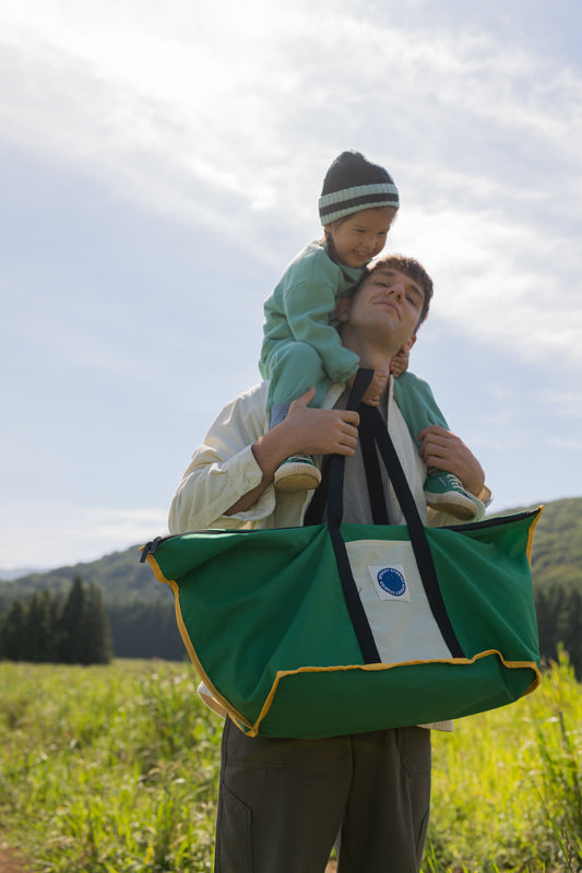 Family Camper Duffel Bag Green
